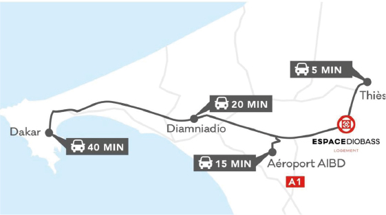 Espace Diobass - Plan